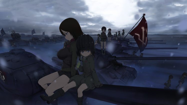 anime girls, Girls und Panzer HD Wallpaper Desktop Background