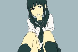 anime girls, School uniform