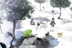 anime, Snow