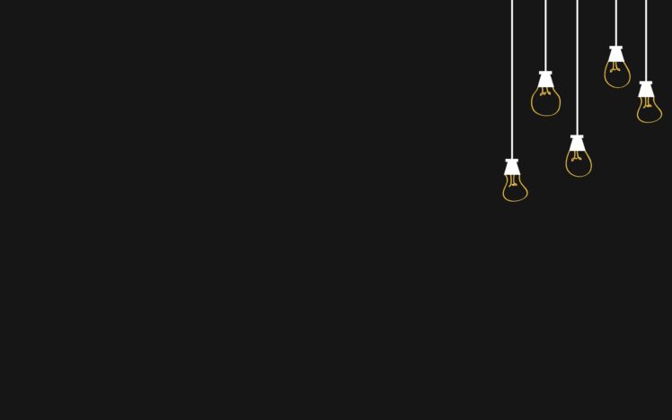 minimalistic, Light, Bulbs HD Wallpaper Desktop Background