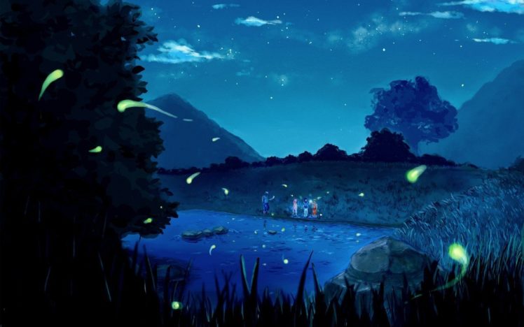 Naruto Shippuuden, Hatake Kakashi, Uchiha Sasuke, Haruno Sakura, Fireflies, Uzumaki Naruto HD Wallpaper Desktop Background