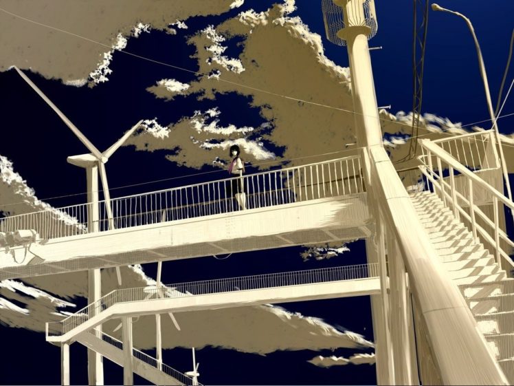 stairs, Bridge HD Wallpaper Desktop Background