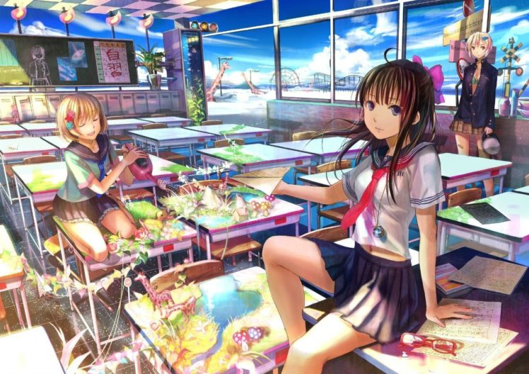 anime girls, Manga HD Wallpaper Desktop Background