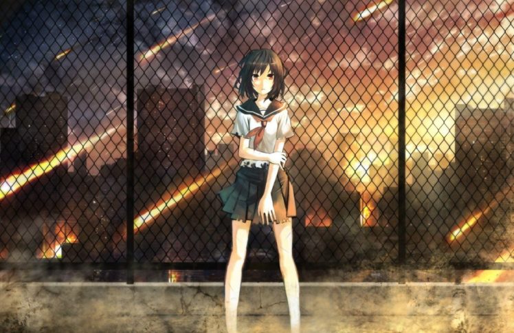 anime, School uniform HD Wallpaper Desktop Background