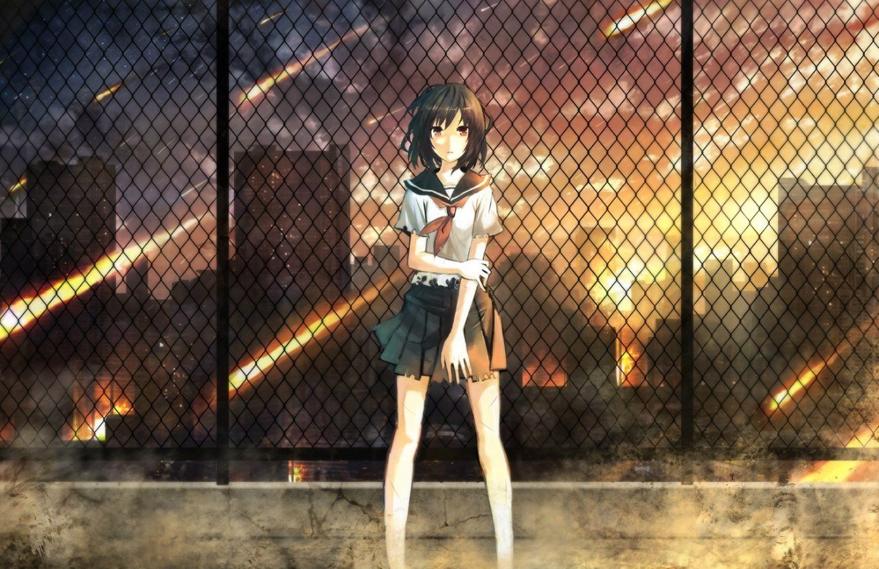 anime, School uniform Wallpaper