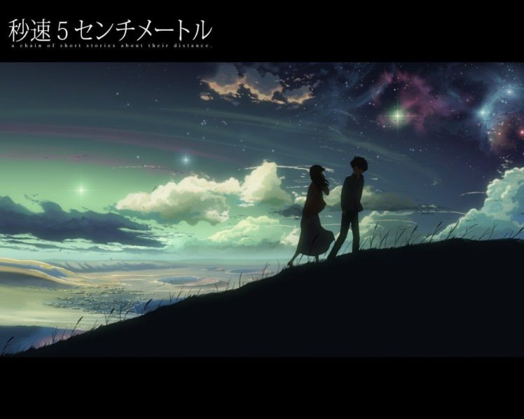5 Centimeters Per Second, Makoto Shinkai, Night, Silhouette HD Wallpaper Desktop Background