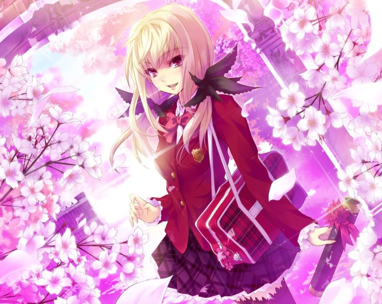 anime girls, Crying, School uniform, Original characters HD Wallpaper Desktop Background