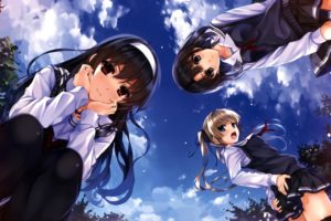 anime girls, School uniform, Saenai Heroine no Sodatekata, Kasumigaoka Utaha, Kato Megumi, Sawamura Eriri Spencer