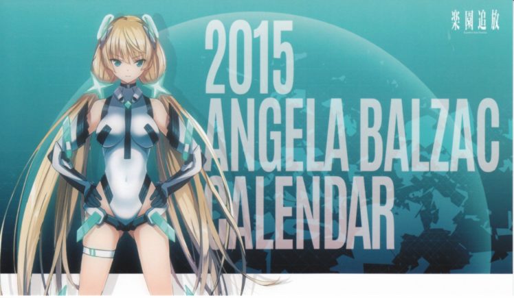 Rakuen Tsuihou, Angela Balzac, Calendar HD Wallpaper Desktop Background