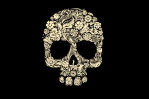 floral, Skull