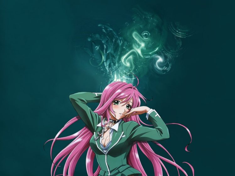 long hair, Anime girls, Akashiya Moka, Rosario + Vampire HD Wallpaper Desktop Background