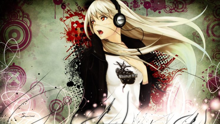anime girls, Headphones, Original characters HD Wallpaper Desktop Background
