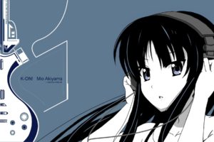 anime, K ON!, Akiyama Mio