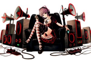anime, Headphones, The Melancholy of Haruhi Suzumiya, Nagato Yuki