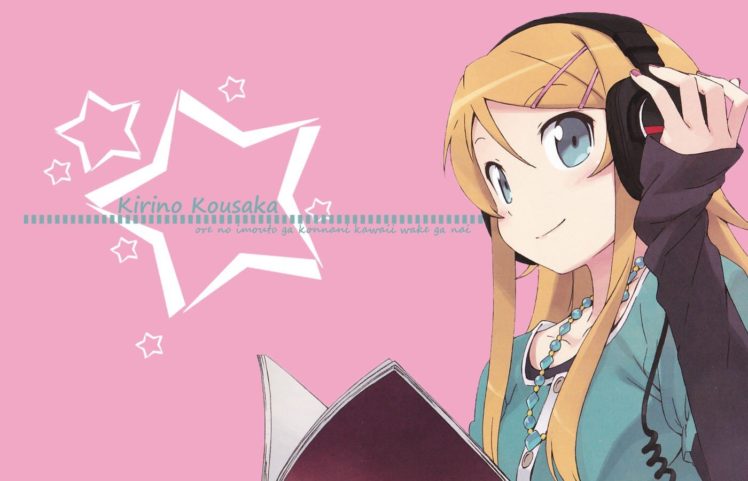 anime, Headphones, Ore no Imouto ga Konnani Kawaii Wake ga Nai, Kousaka Kirino HD Wallpaper Desktop Background