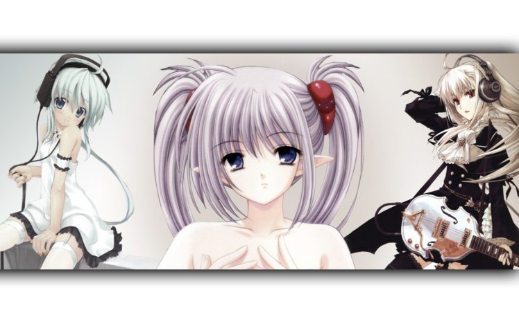 anime, Headphones HD Wallpaper Desktop Background