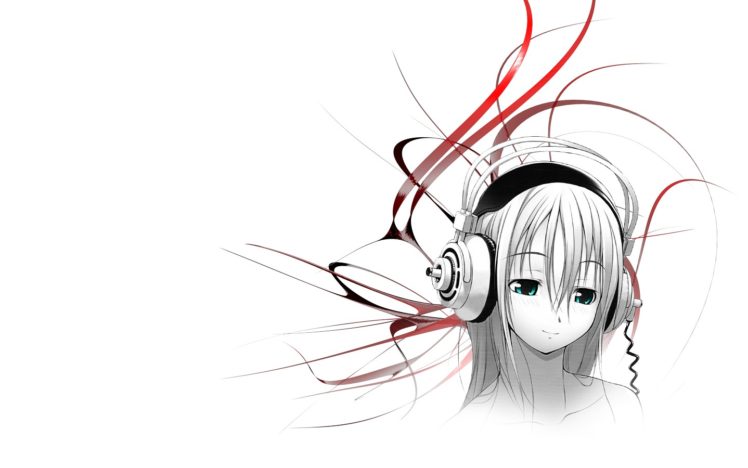 anime, Headphones, Super Sonico HD Wallpaper Desktop Background