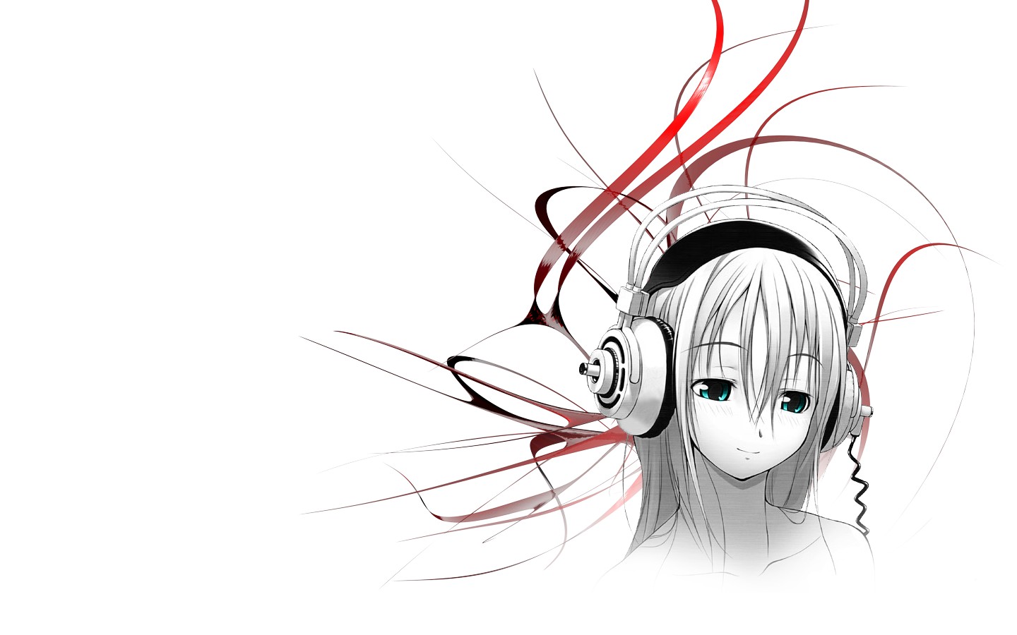 anime, Headphones, Super Sonico Wallpaper