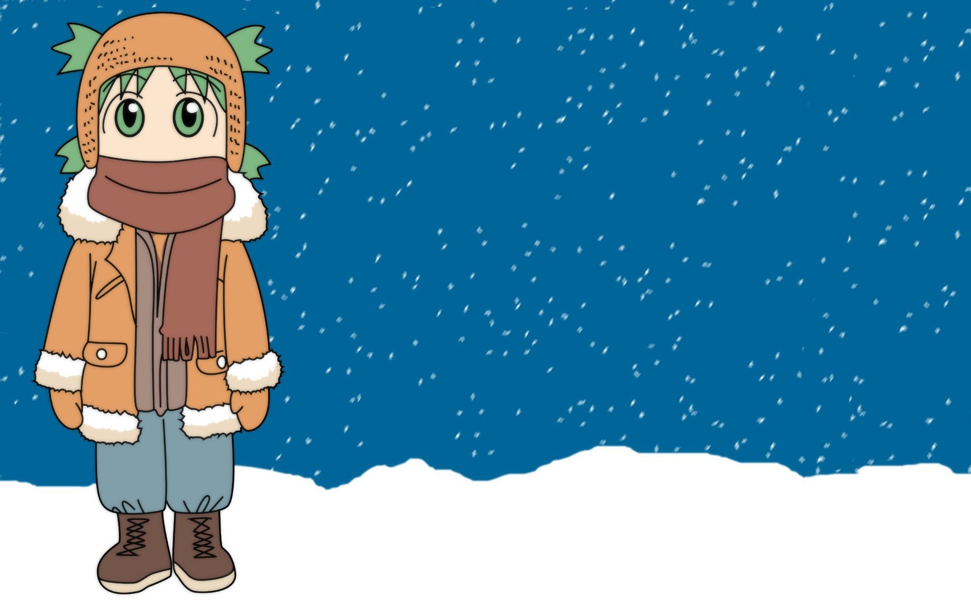 anime, Winter, Yotsubato Wallpaper