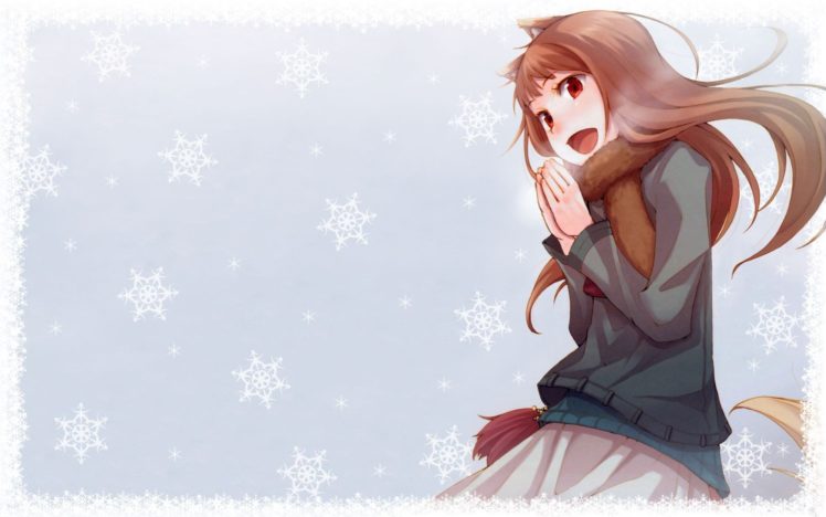 anime, Winter, Holo, Spice and Wolf HD Wallpaper Desktop Background