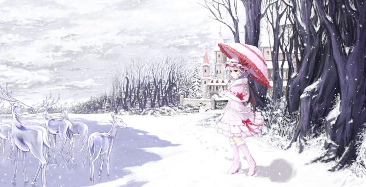 anime, Winter, Touhou, Patchouli Knowledge HD Wallpaper Desktop Background