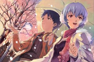 anime, Winter, Neon Genesis Evangelion, Ikari Shinji, Ayanami Rei