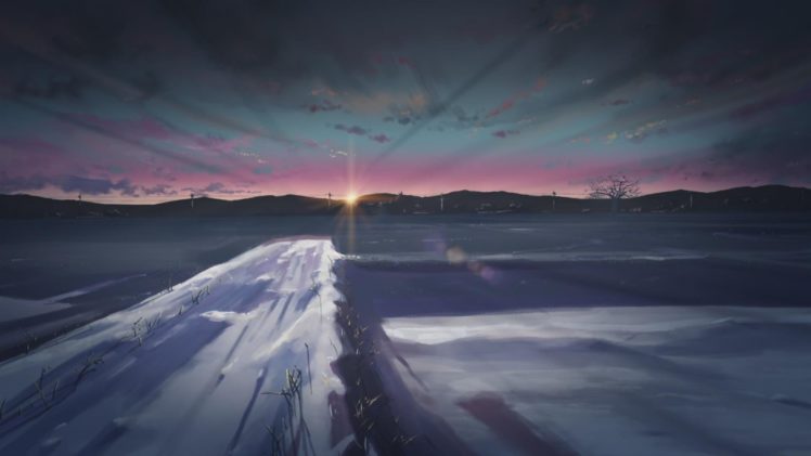 anime, Winter, 5 Centimeters Per Second HD Wallpaper Desktop Background