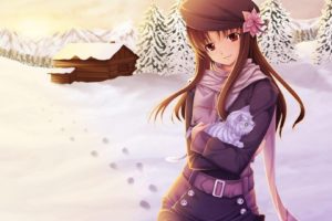 anime, Winter, Holo, Spice and Wolf
