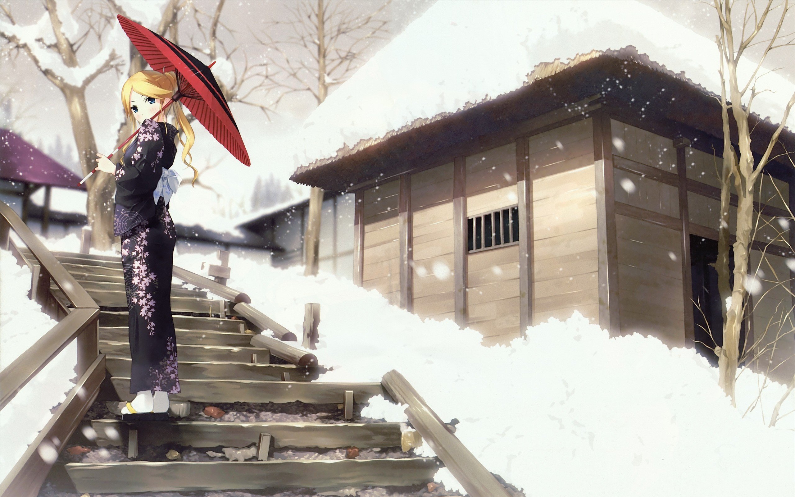 anime, Winter, Sayonara Zetsubou Sensei, Kimura Kaere Wallpaper