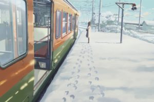 train station, Snow