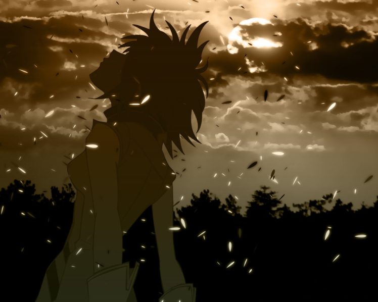 anime, FLCL, Leaves HD Wallpaper Desktop Background
