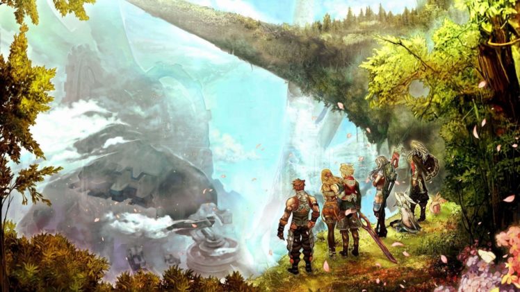 fantasy art, Cliff, Xenoblade Chronicles HD Wallpaper Desktop Background