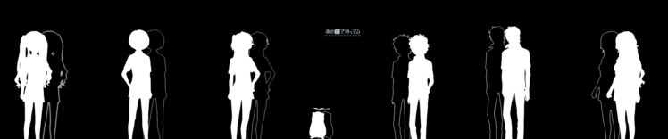 anime, Ano Natsu de Matteru, Kirishima Kaito, Takatsuki Ichika, Rinon, Kanna Tanigawa, Ishigaki Tetsurō, Kitahara Mio, Yamano Remon, Triple screen HD Wallpaper Desktop Background