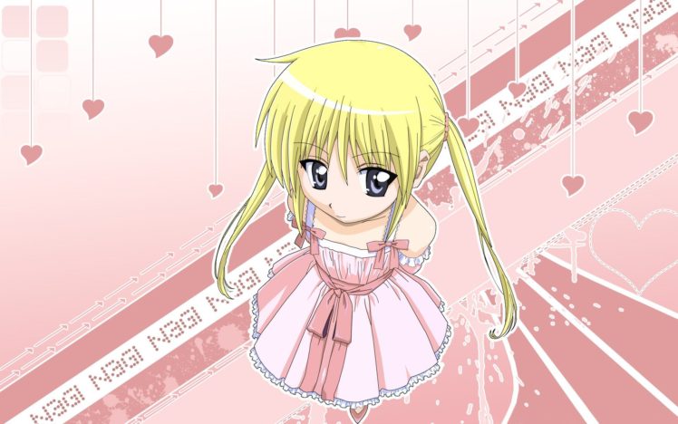 anime girls, Blonde, Dress, Pink, Hayate no Gotoku, Sanzenin Nagi HD Wallpaper Desktop Background