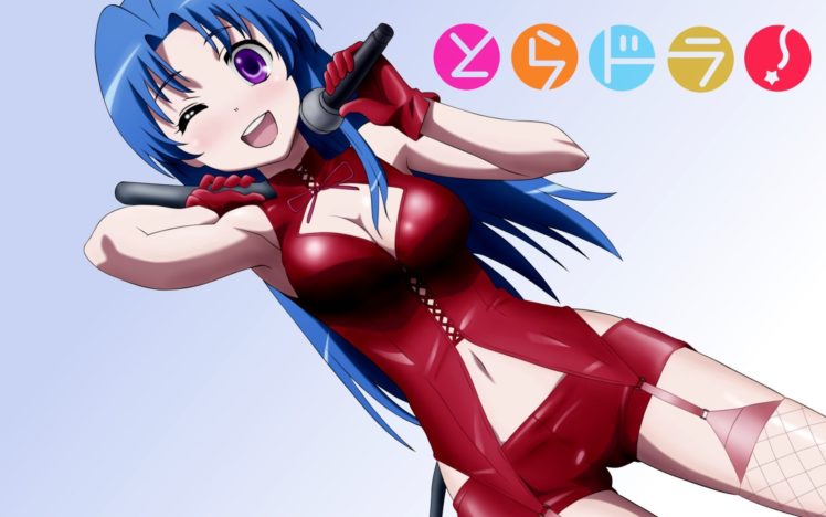 anime, Anime girls, Kawashima Ami, Blue hair, Violet eyes, Toradora! HD Wallpaper Desktop Background