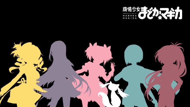anime, Mahou Shoujo Madoka Magica, Kaname Madoka, Akemi Homura, Miki Sayaka, Tomoe Mami, Sakura Kyoko, Kyuubey HD Wallpaper Desktop Background