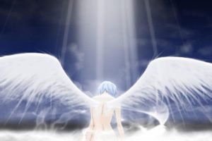 Neon Genesis Evangelion, Anime, Angel, Anime girls, Wings, Ayanami Rei