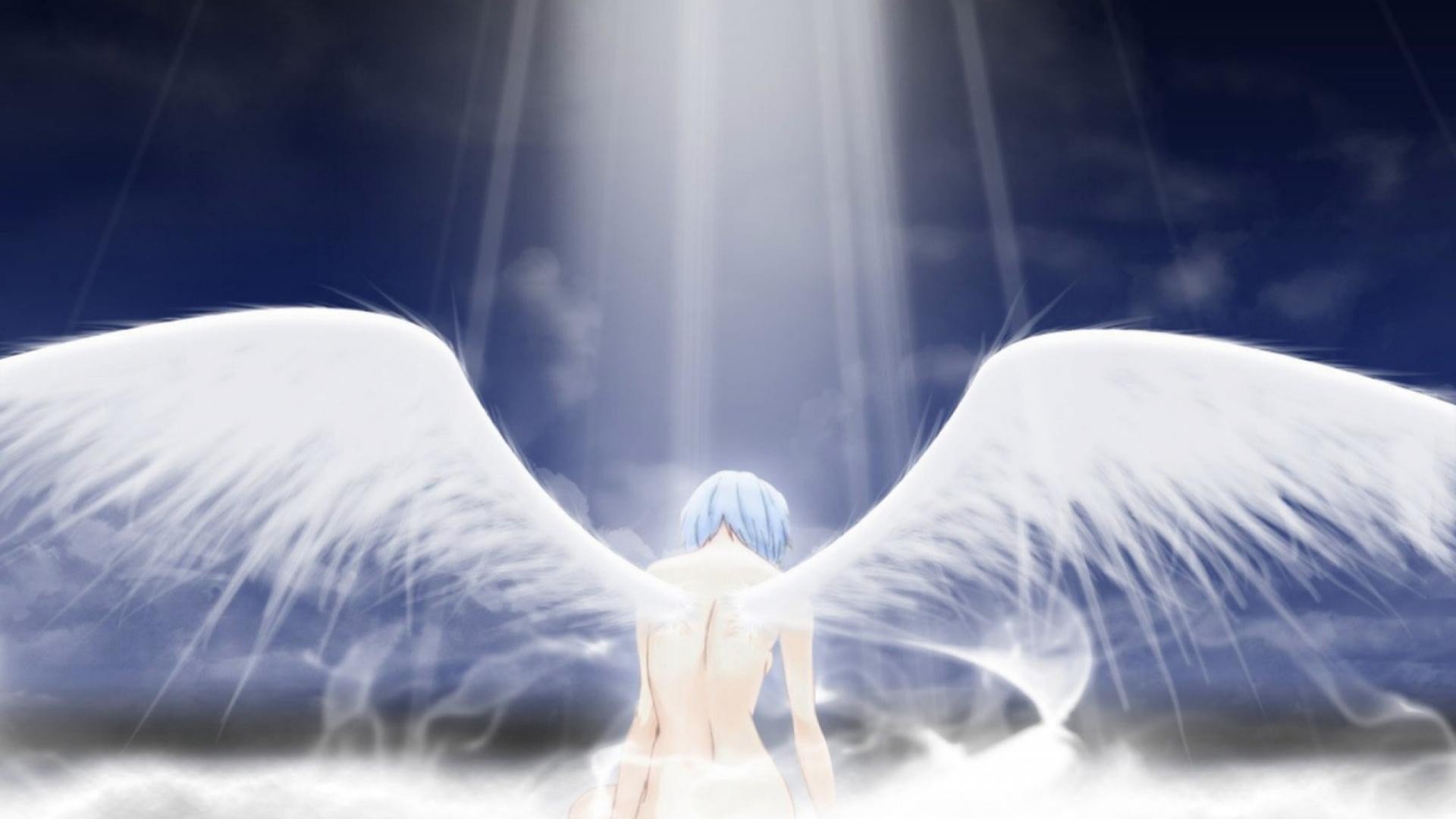 Neon Genesis Evangelion, Anime, Angel, Anime girls, Wings, Ayanami Rei Wallpaper