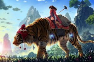 fantasy art, Tiger