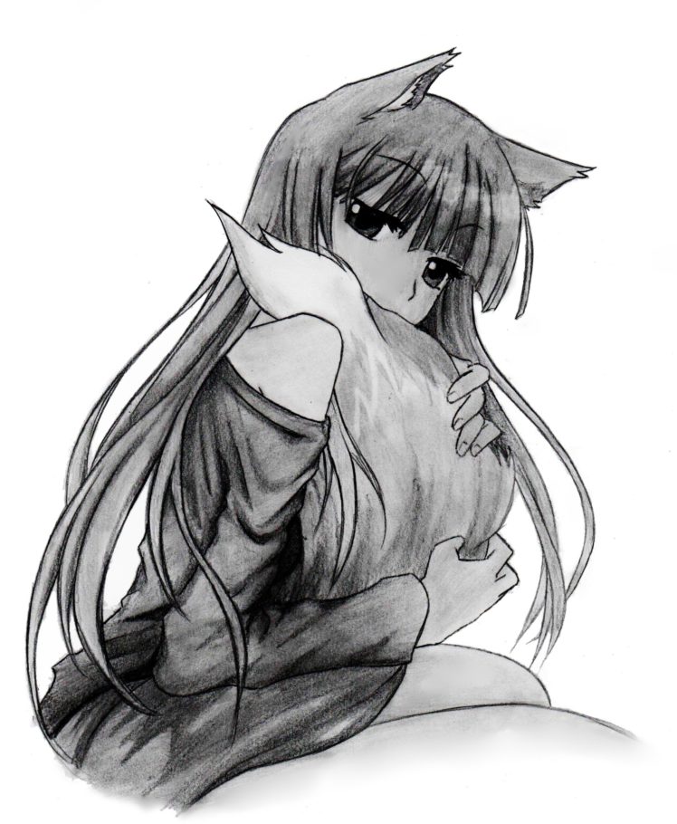Holo, Spice and Wolf HD Wallpaper Desktop Background