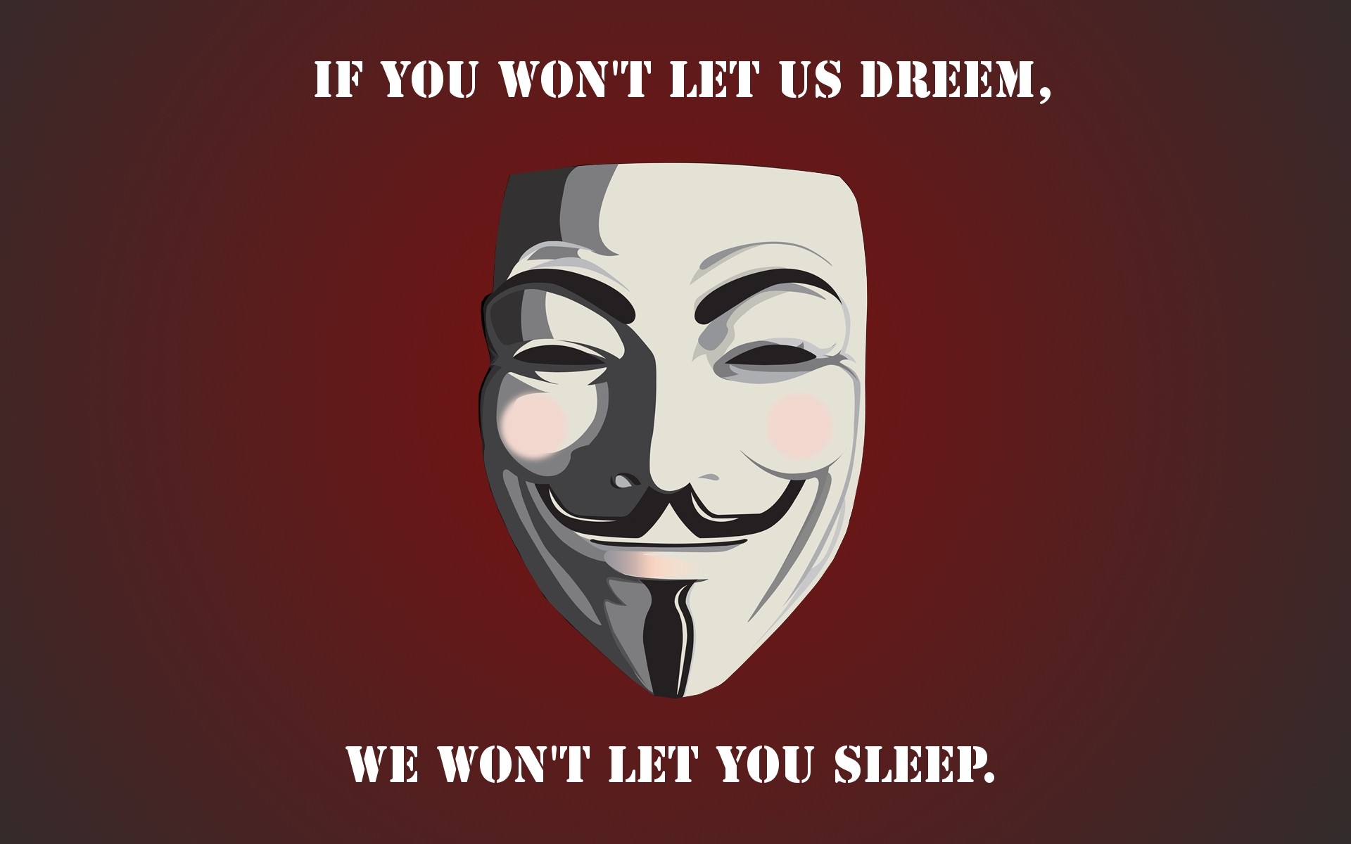 anonymous, Text, Typography, Dreams, Revenge, Red, Background, Final Wallpaper