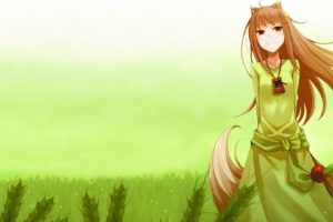 anime girls, Anime, Green, Grass, Spice and Wolf