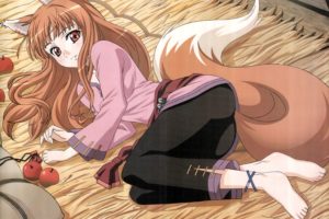anime girls, Anime, Holo, Spice and Wolf
