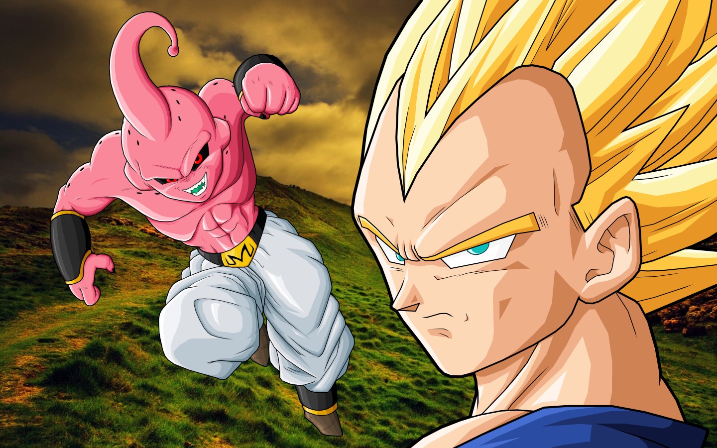 Dragon Ball, Dragon Ball Z, Vegeta, Majin Buu, Super Saiyan Wallpaper