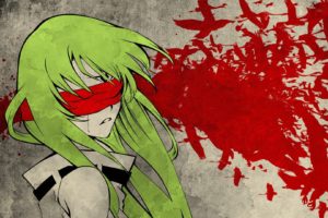 Code Geass, C.C., Blindfold, Green hair, Birds, Anime girls