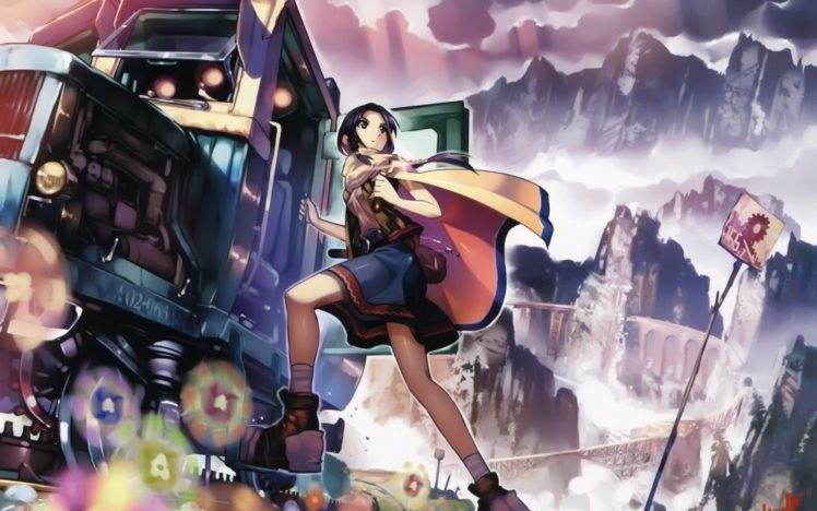 anime girls, Rail Wars, Railway HD Wallpaper Desktop Background