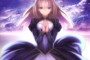 anime, Clouds, Sky, Fate Stay Night, Saber, Fate Series