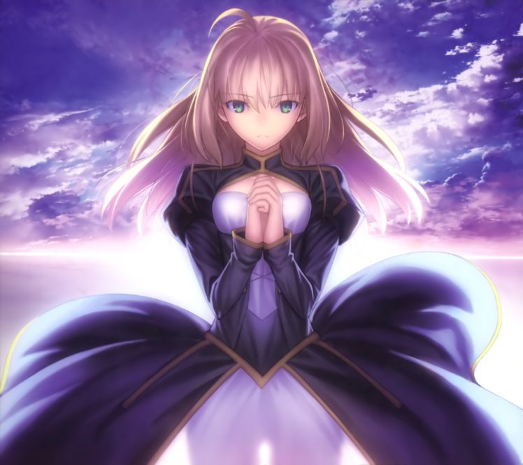 anime, Clouds, Sky, Fate Stay Night, Saber, Fate Series HD Wallpaper Desktop Background
