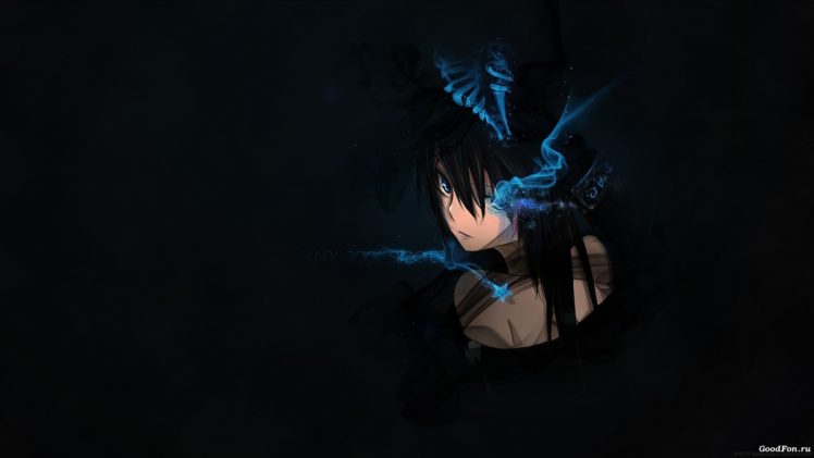 digital art, Black Rock Shooter, Anime girls, Blue eyes HD Wallpaper Desktop Background