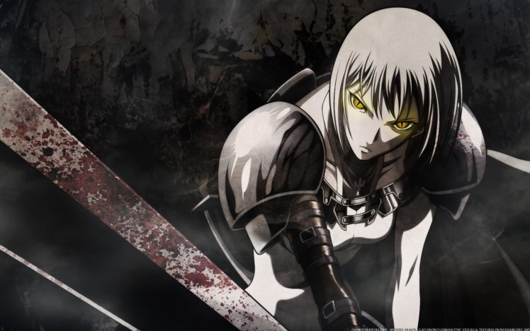 Claymore (anime), Clare, Yellow eyes HD Wallpaper Desktop Background